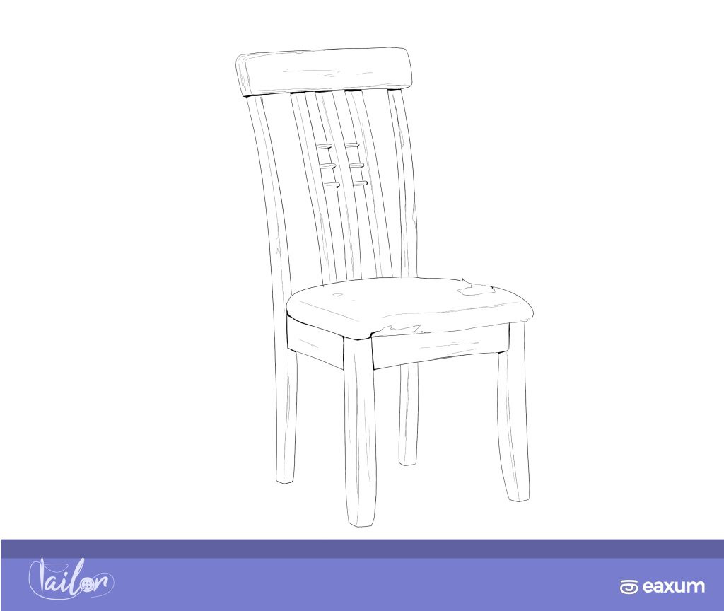 Wooden chair sketch