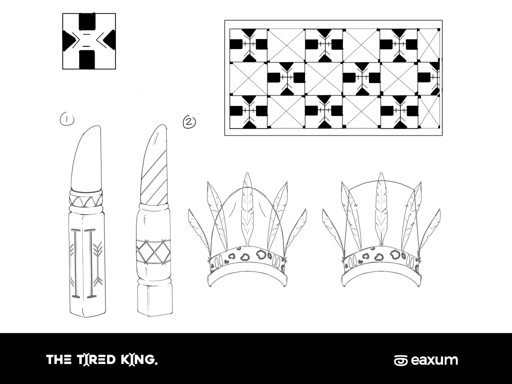tired king props